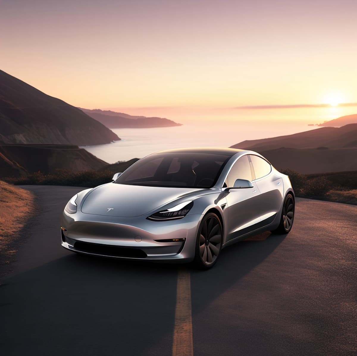 Tesla windshield replacement being performed by Oakville Auto Care technician